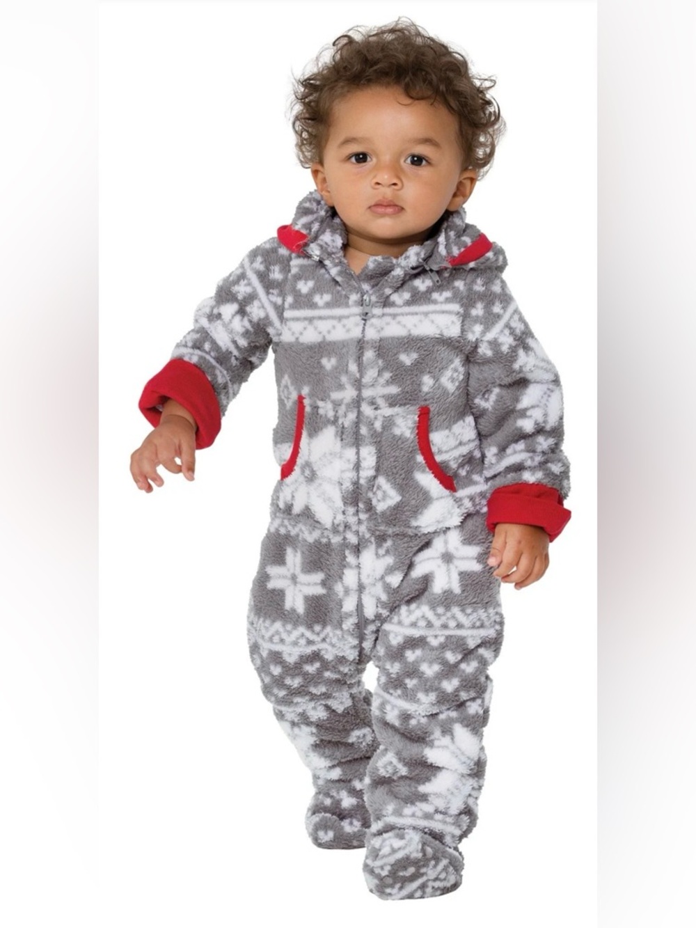 Nordic Fleece Hoodie-Footie Onesie Infant Pajamas Pajamagram 12 months